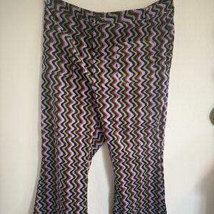 Lucy & Yak Zig-Zag Colorful Cordoruy Pants Sz W44